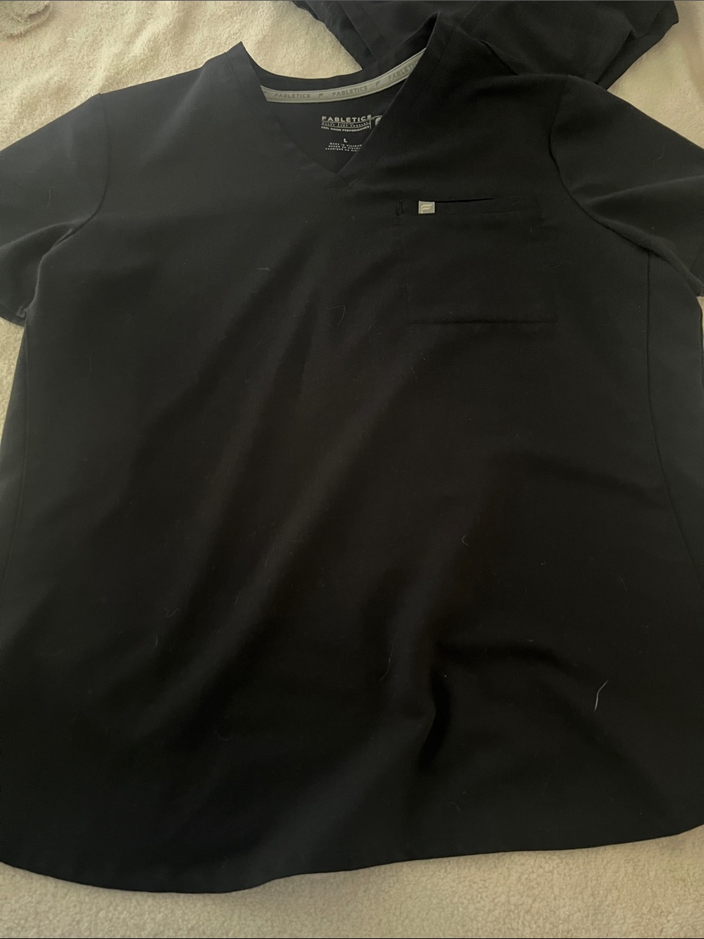 Womens Fabletics scrub top